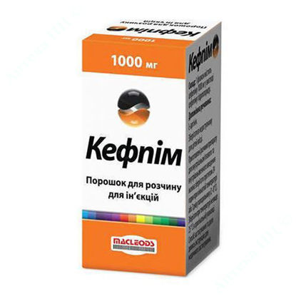  Зображення Кефпим порошок для розчину для ін’єкцій 1000 мг №1 