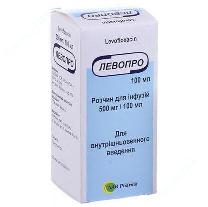  Зображення Левопро розчин для інфузій 500 мг/100 мл 100 мл 