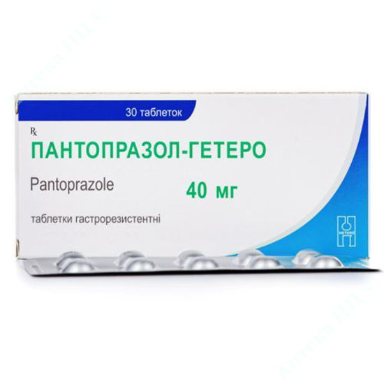  Зображення Пантопразол-Гетеро таблетки 40 мг №30 