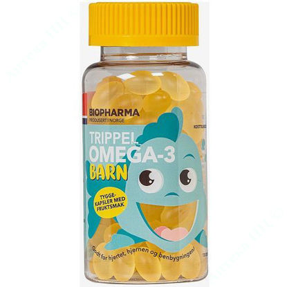  Зображення Риб’ячий жир Biopharma Trippel Omega-3 для дітей капсули №120 