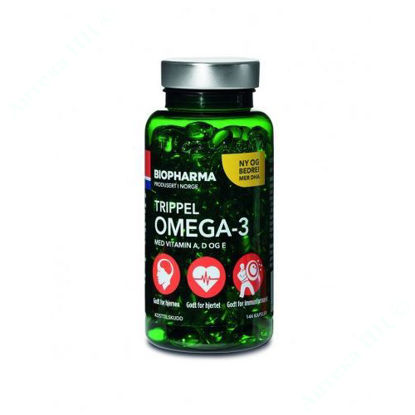  Зображення Риб’ячий жир Biopharma Trippel Omega-3 капсули №144 