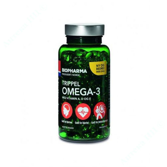  Зображення Риб’ячий жир Biopharma Trippel Omega-3 капсули №144 