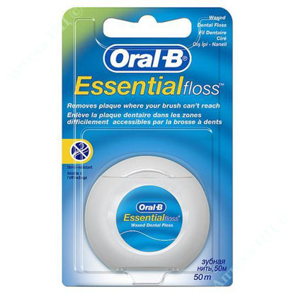  Зображення Зубна нитка ORAL-B Essential floss м'ятна 50 м 