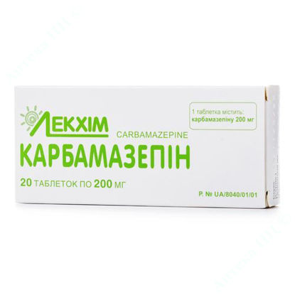 Изображение Карбамазепин таблетки 200 мг №20