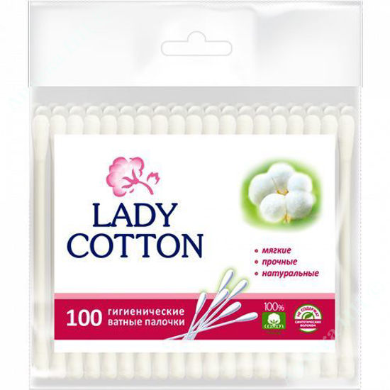 Изображение Lady Cotton палочки ватные №100