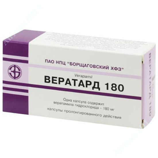 Изображение Вератард 180 капсулы 180 мг №30