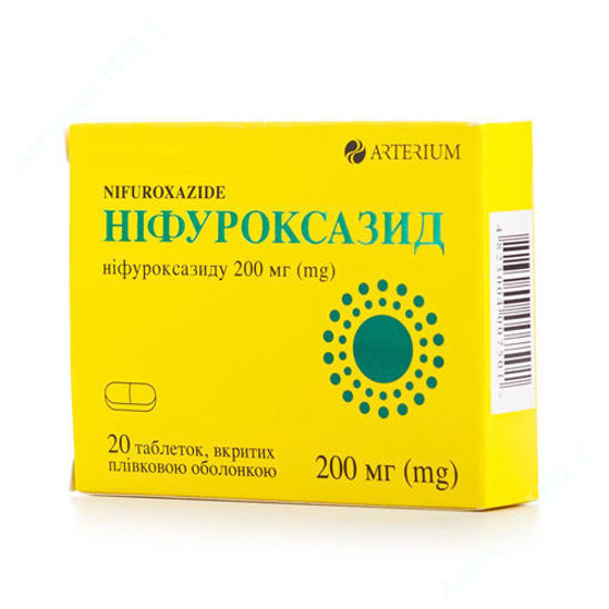  Зображення Ніфуроксазид таблетки 200 мг №20  