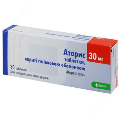  Зображення Аторис таблетки 30 мг №30 