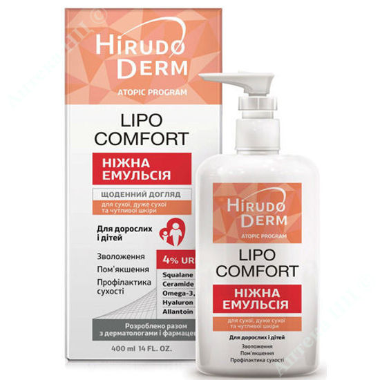  Зображення HD LIPO COMFORT ніжна емульсія для сухої, дуже сухої та чутливої шкіри 400 мл 