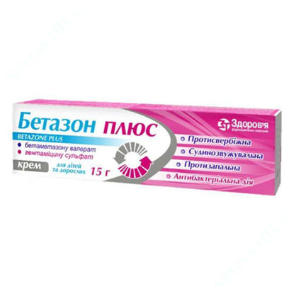  Зображення Бетазон Плюс крем 1 мг/г+1 мг/г 30 г 