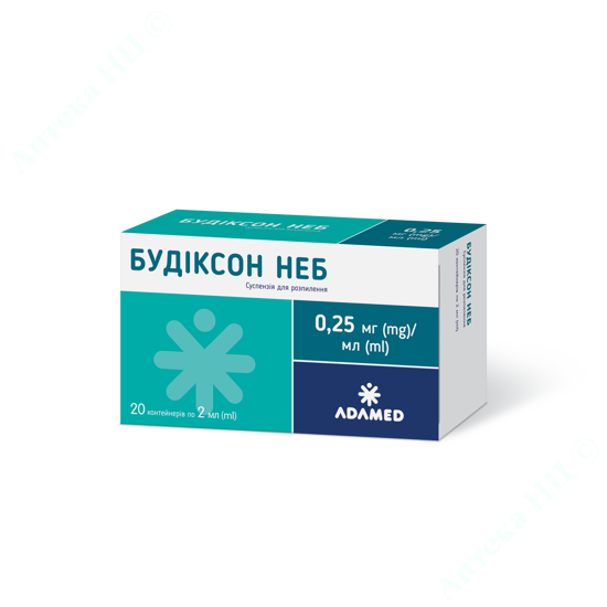  Зображення Будіксон Неб суспензія для розпилення 0,25 мг/мл 2 мл №20 