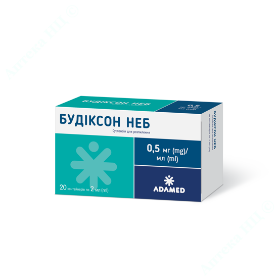  Зображення Будіксон Неб суспензія для розпилення 0,5 мг/мл 2 мл №20 