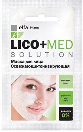 Изображение Lico+Med Маска для лица освежающе-тонизирующая 20 мл     № 1