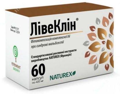 Изображение 95942  Дієтична добавка "Лівеклін" 400 мг, 60