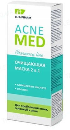  Зображення Acne Med Очищуюча маска 2 в 1 40 мл     № 1 