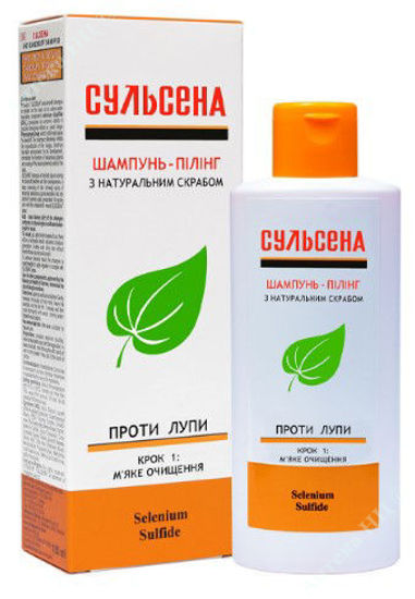  Зображення Шампунь-пілінг Сульсена проти лупи з натуральним скрабом 150 мл     № 1 