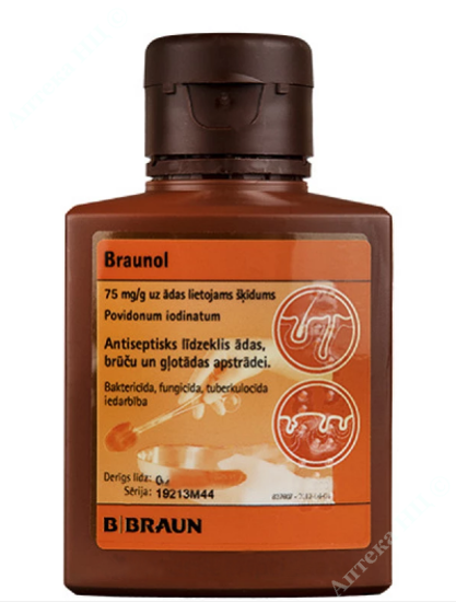  Зображення Браунол розчин нашкірний повідон-йоду 7,5% 100 мл фл.     № 20 