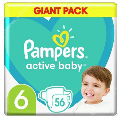  Зображення PAMPERS Active Baby Дитячі одноразові пiдгузники Junior plus (13-18 кг)     № 56 