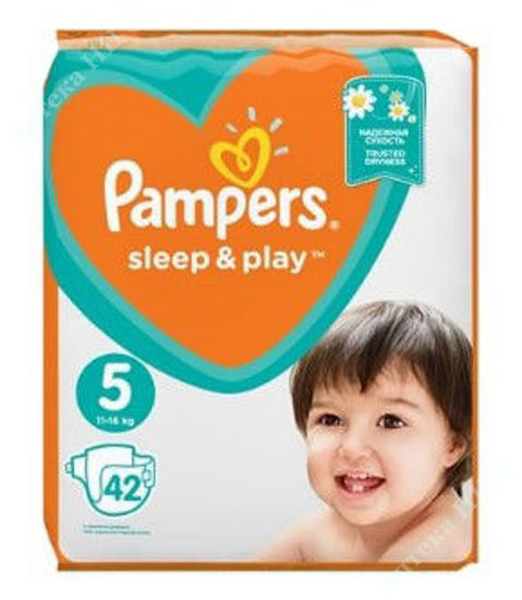  Зображення PAMPERS Sleep & Play Дитячі одноразові пiдгузники Junior (11-16 кг)     № 42 