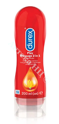 Изображение Интимный гель-смазка DUREX Play Sensual 2in1, 200мл     № 1