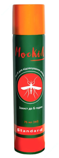  Зображення МОСКІЛ Стандарт Засіб репелентний спрей 75 мл аер.балон № 1 