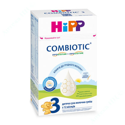 Изображение Комбиотик 3 детская сухая молочная смесь с 12 мес 500г ТМ Hipp     № 1