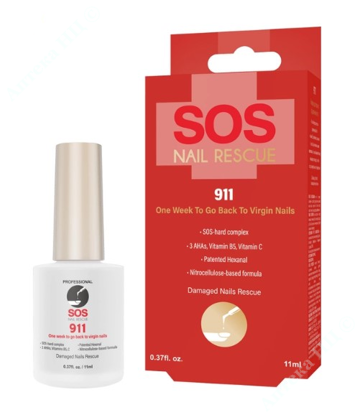  Зображення SOS Nail Rescue 911 Тиждень для повного відновлення нігтів (для зламаних нігтів) 11 мл     № 1 