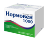  Зображення Нормовен 1000 таблетки, вкриті плівковою оболонкою 1000 мг уп. № 60 