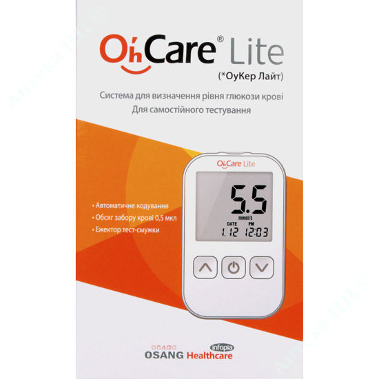 Изображение Система для опредиления уровня глюкозы в крови Oh`Care Lite     № 1