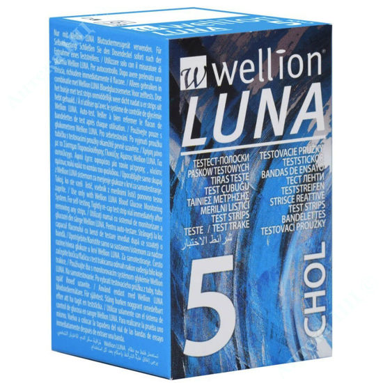  Зображення Тест смужки для тестування рівня холестерину в крові Wellion Luna     № 5 