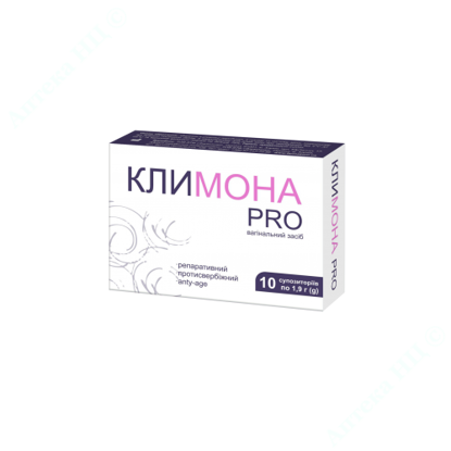  Зображення Климона  PRO супозіторіїв ваг.1,9 г     № 10 