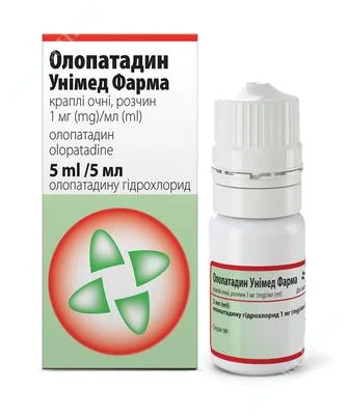  Зображення Олопатадин краплі очні, розчин 5 мл фл. № 1 