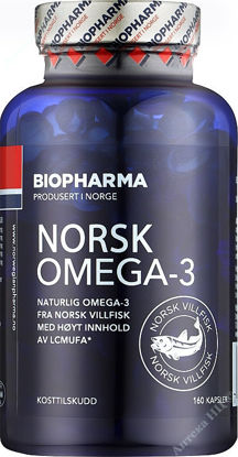  Зображення Біофарма Норвезька Омега-3/Norsk Omega-3 капсули м’які 2 г фл. № 160 